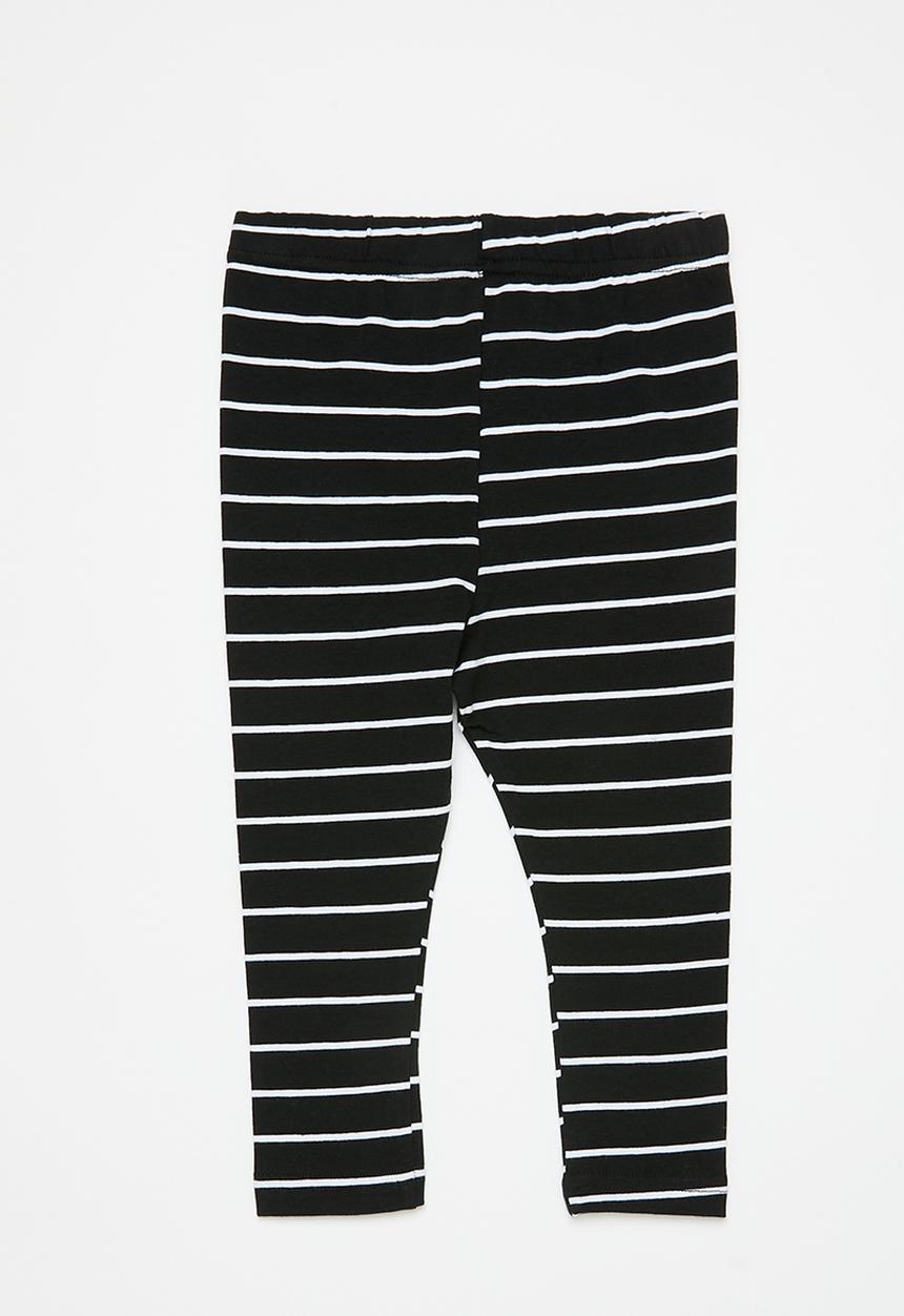 Pop Candy - 2 Pack legging - black stripe