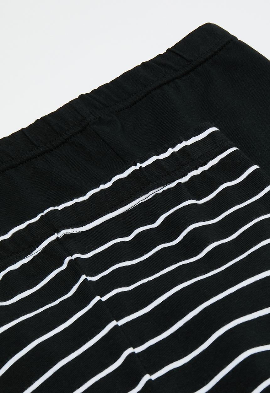 Pop Candy - 2 Pack legging - black stripe