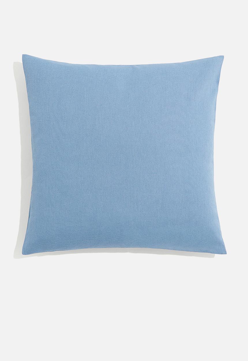H&M - Cotton canvas cushion cover - blue