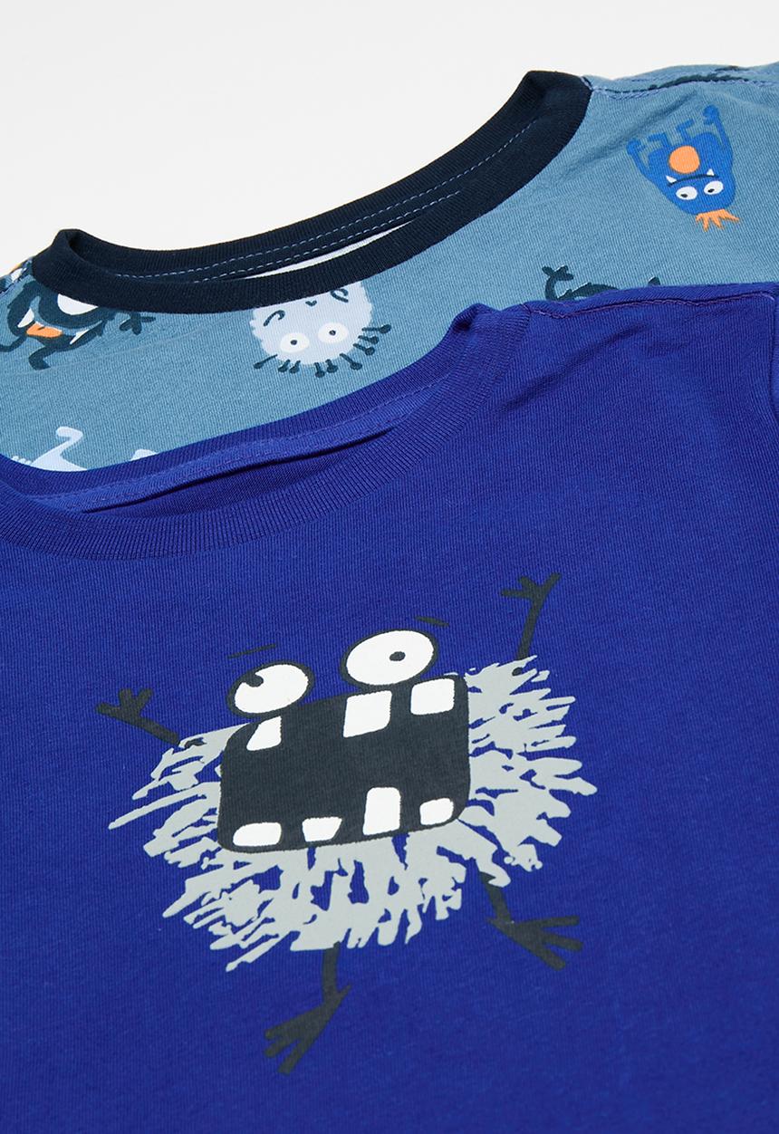 Pop Candy - 2 Pack graphic tee - blue
