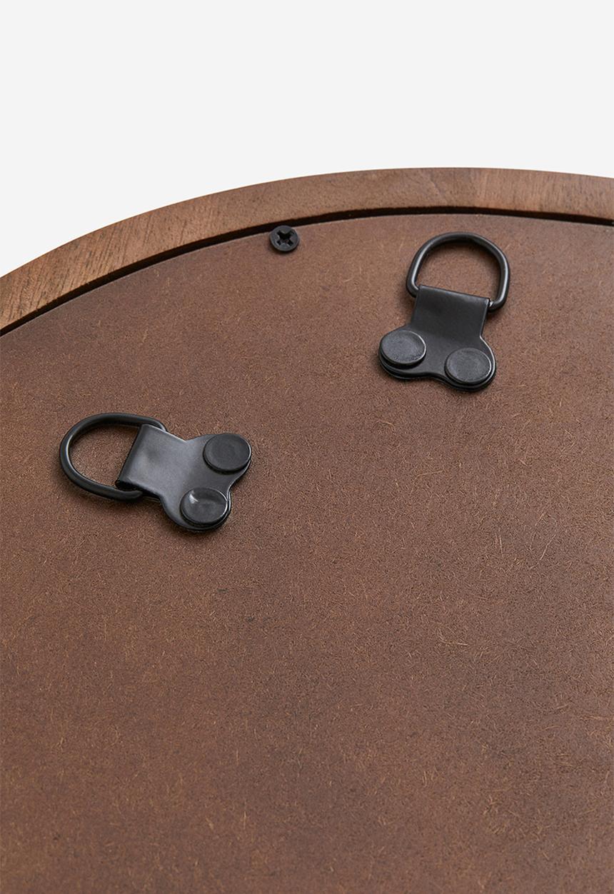 H&M - Large mango wood mirror - dark brown 