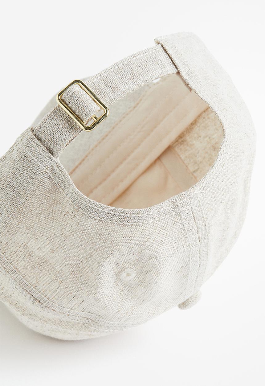 H&M - Embroidery-detail cap - beige
