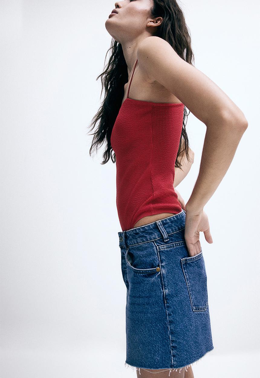H&M - Denim shorts - dark denim blue