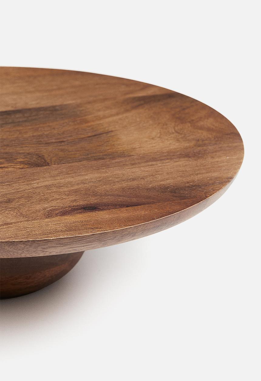 H&M - Wooden cake stand - brown