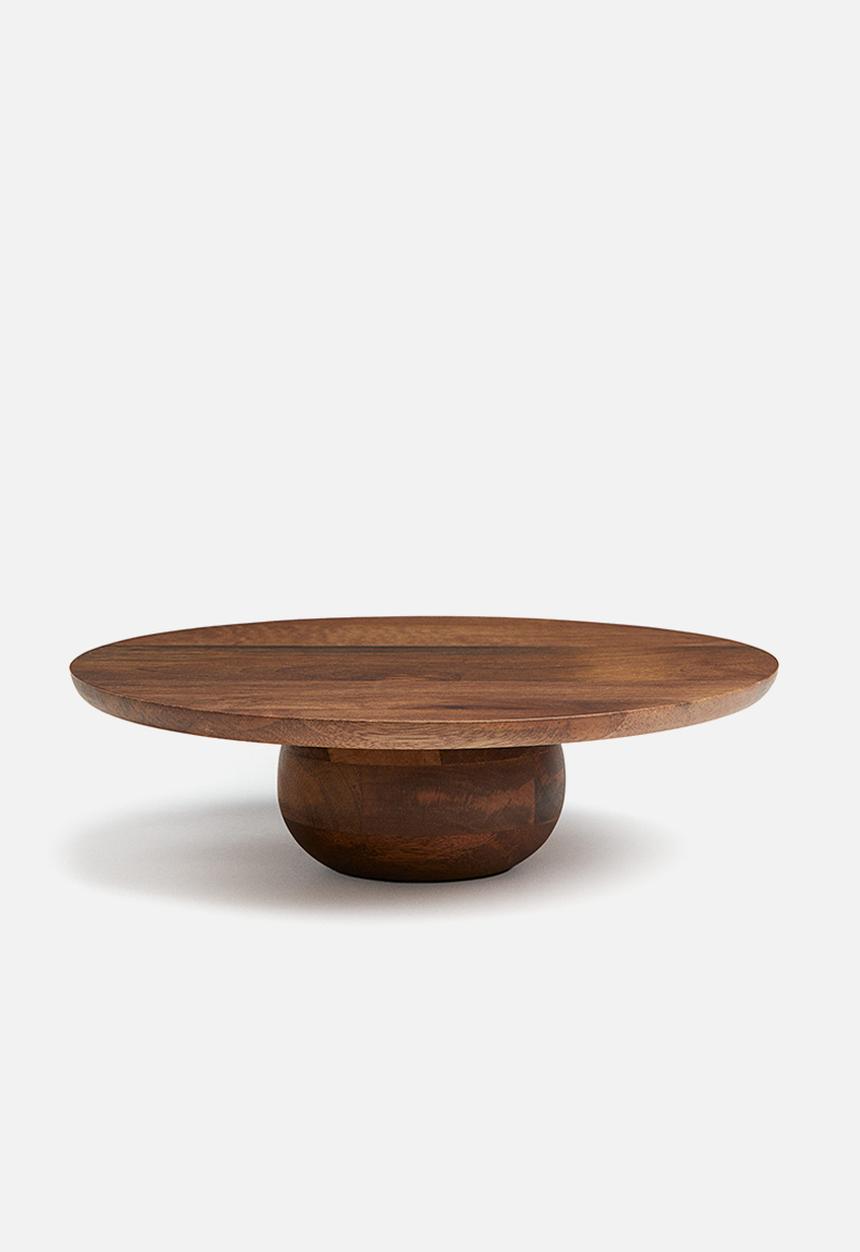 H&M - Wooden cake stand - brown