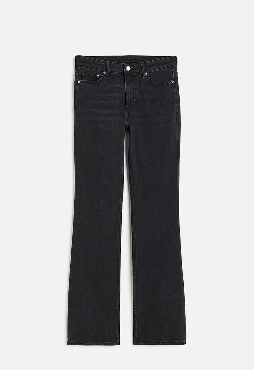 H&M - Bootcut high jeans - black