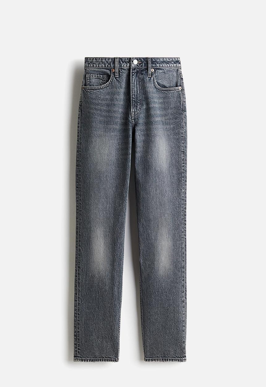H&M - Slim straight high jeans - blue
