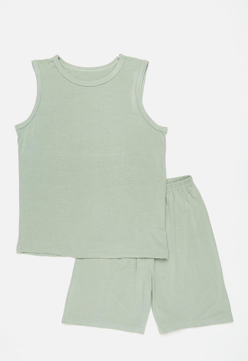 Pop Candy - Sleeveless pj set - sage green
