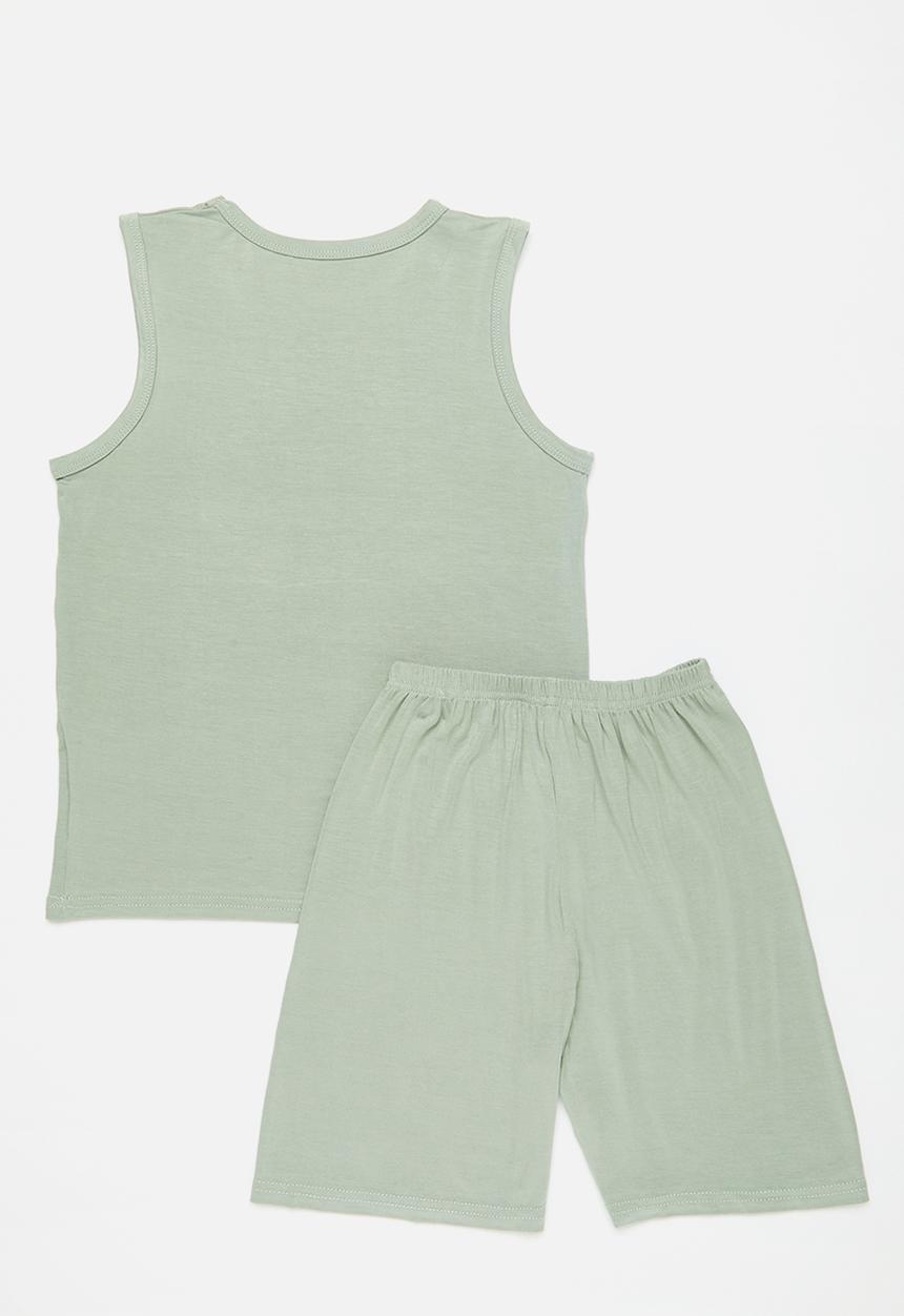 Pop Candy - Sleeveless pj set - sage green