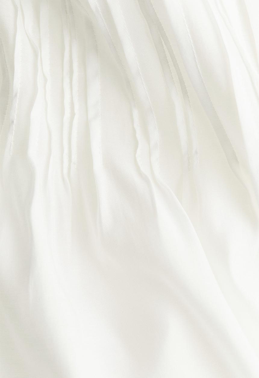 H&M - Pintucked skirt - white