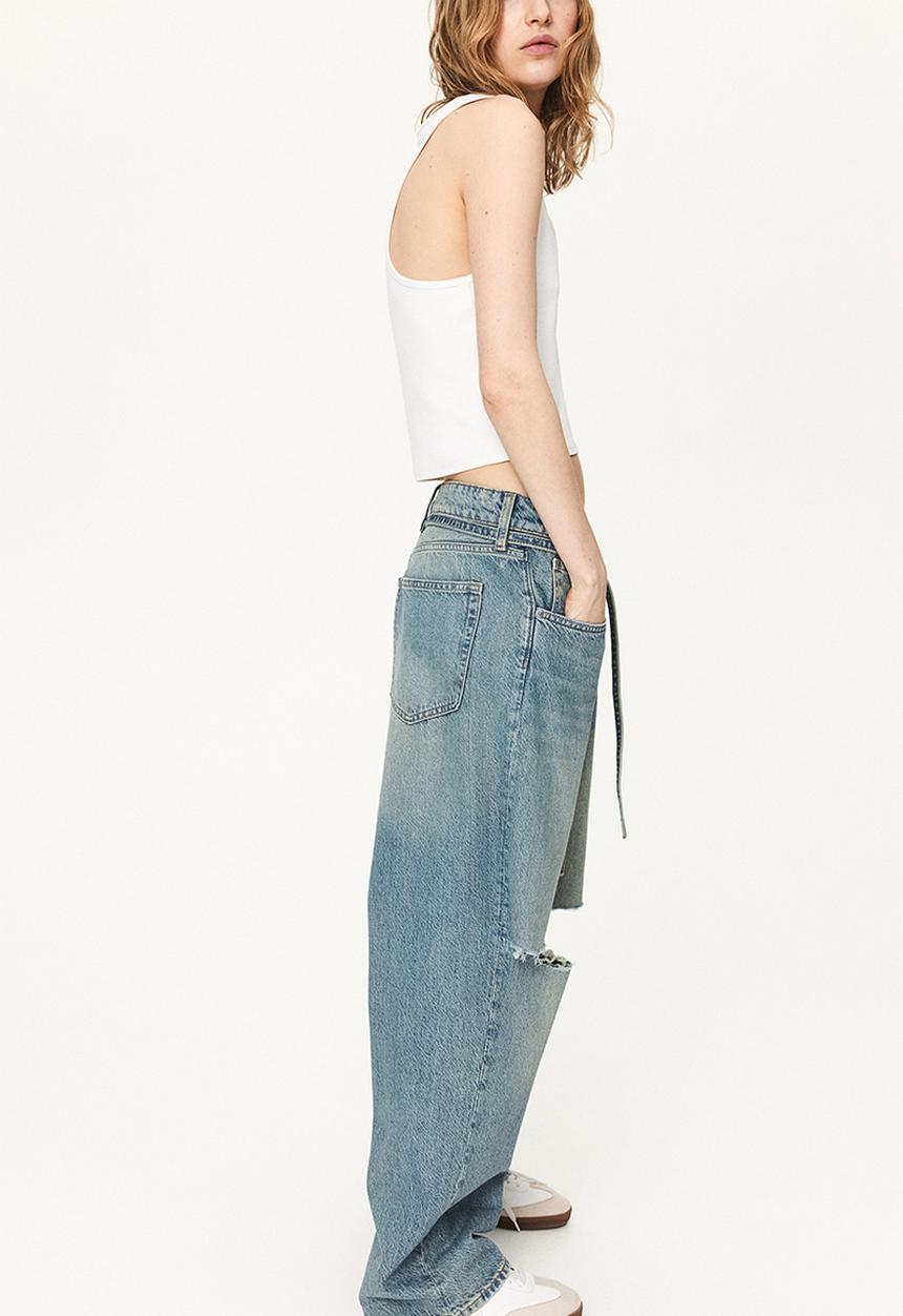 H&M - Super baggy low jeans - blue