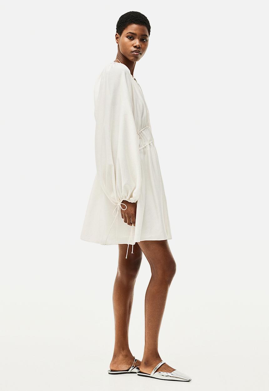 H&M - Oversized tie-detail dress - cream