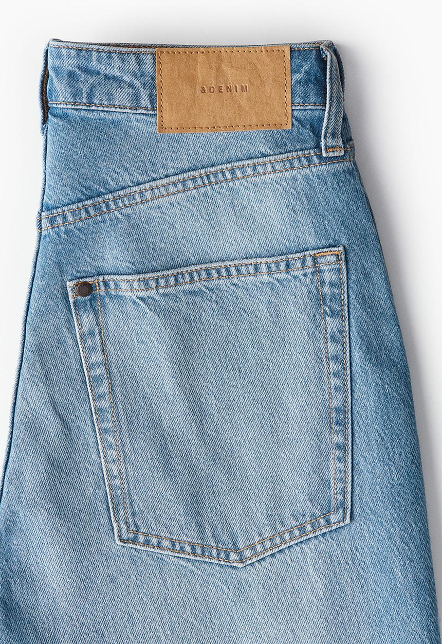 H&M - Curvy fit wide ultra high jeans - blue