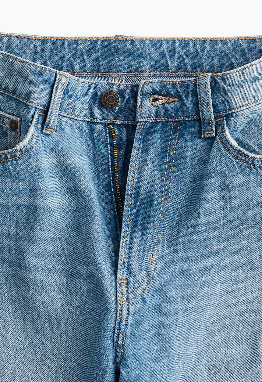 H&M - Curvy fit wide ultra high jeans - blue