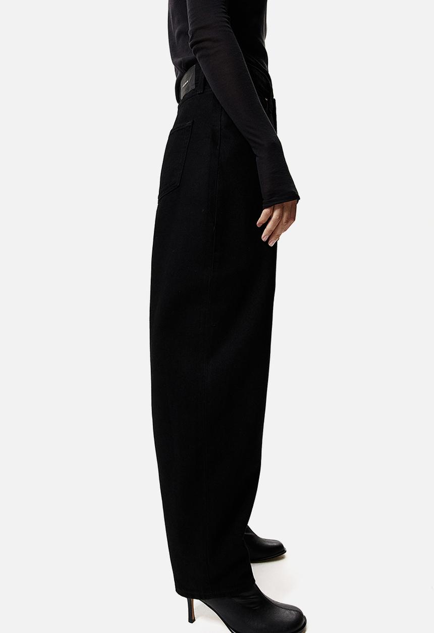 H&M - Barrel high jeans - black