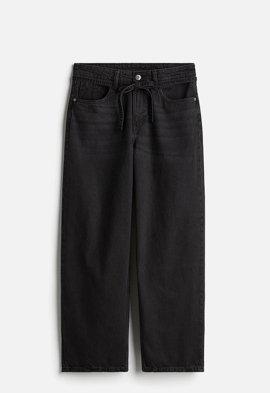 H&M - Super baggy low jeans - black