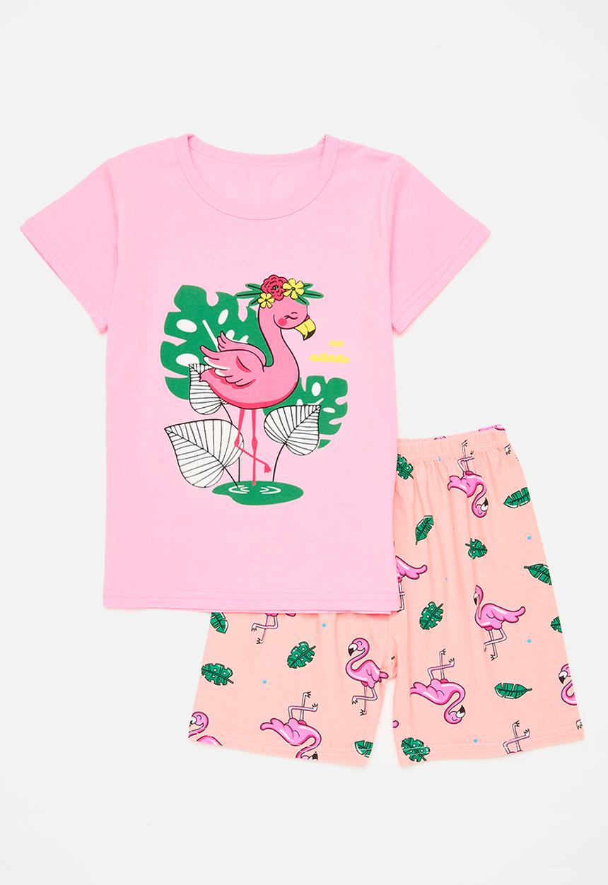 Pop Candy - Flamingo pringo pj set-pink
