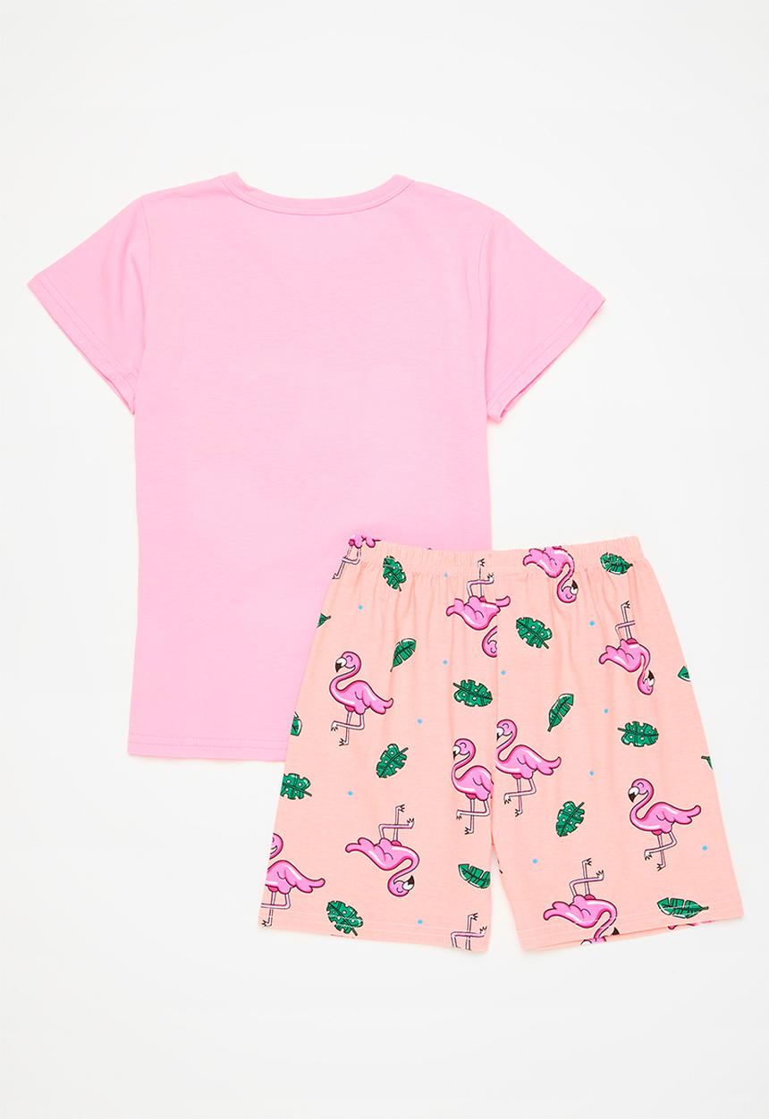 Pop Candy - Flamingo pringo pj set-pink