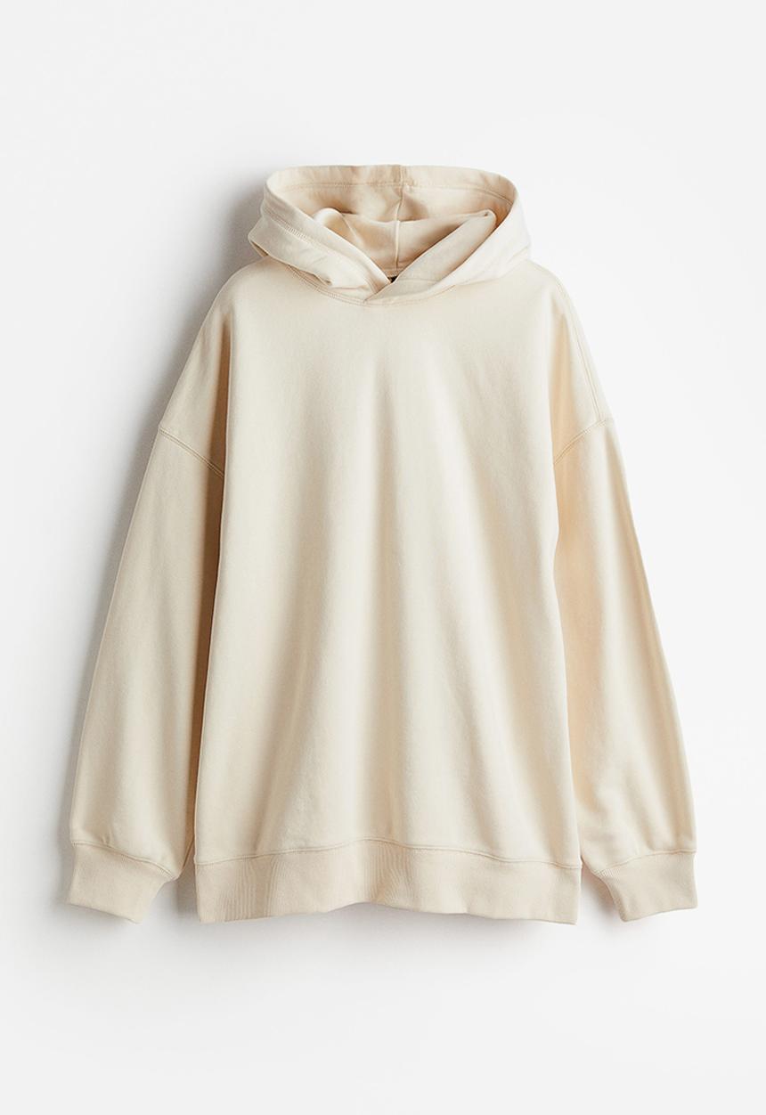 H&M - Oversized hoodie - light beige
