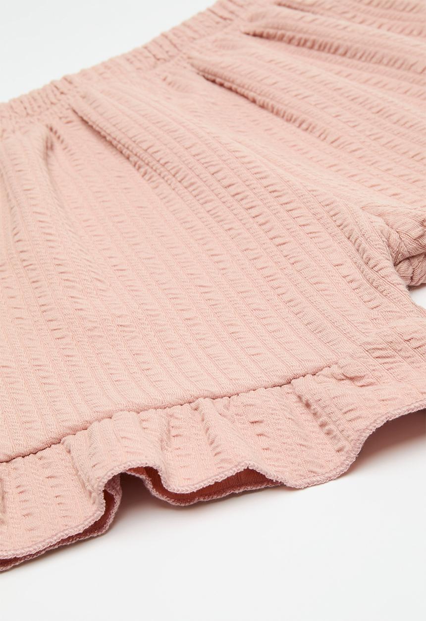 Pop Candy - Top and frilled short set-pink