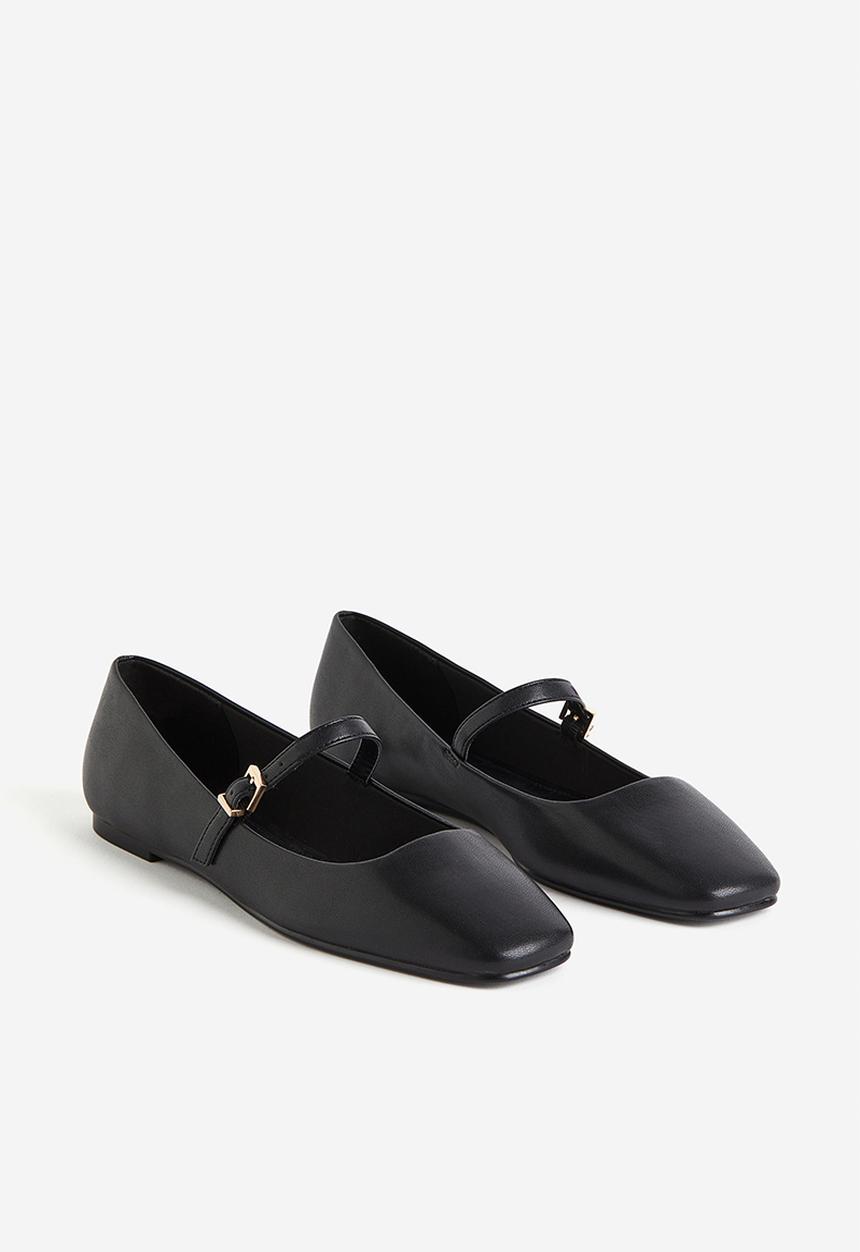 H&M - Mary jane ballet pumps - black