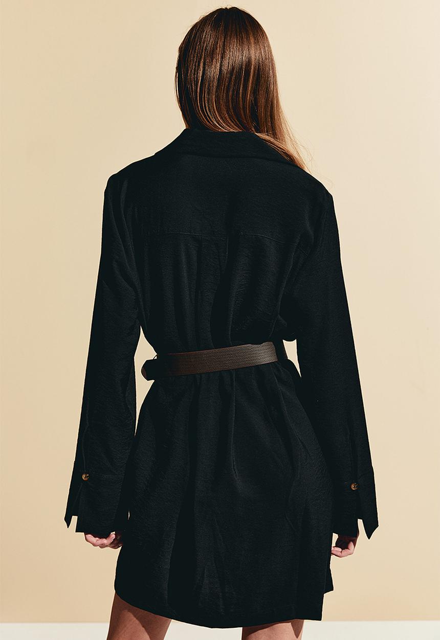 H&M - Belted utility dress - black