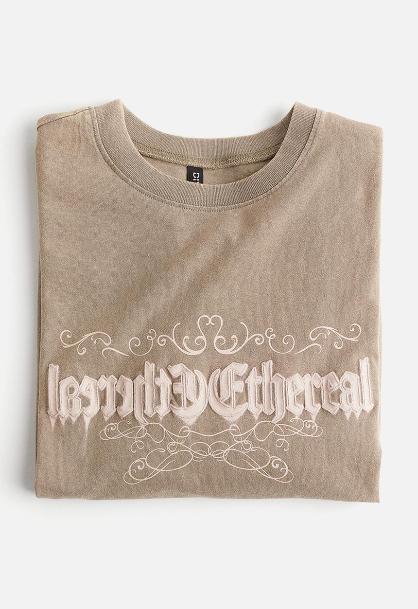 H&M - Oversized t-shirt - greige ethereal