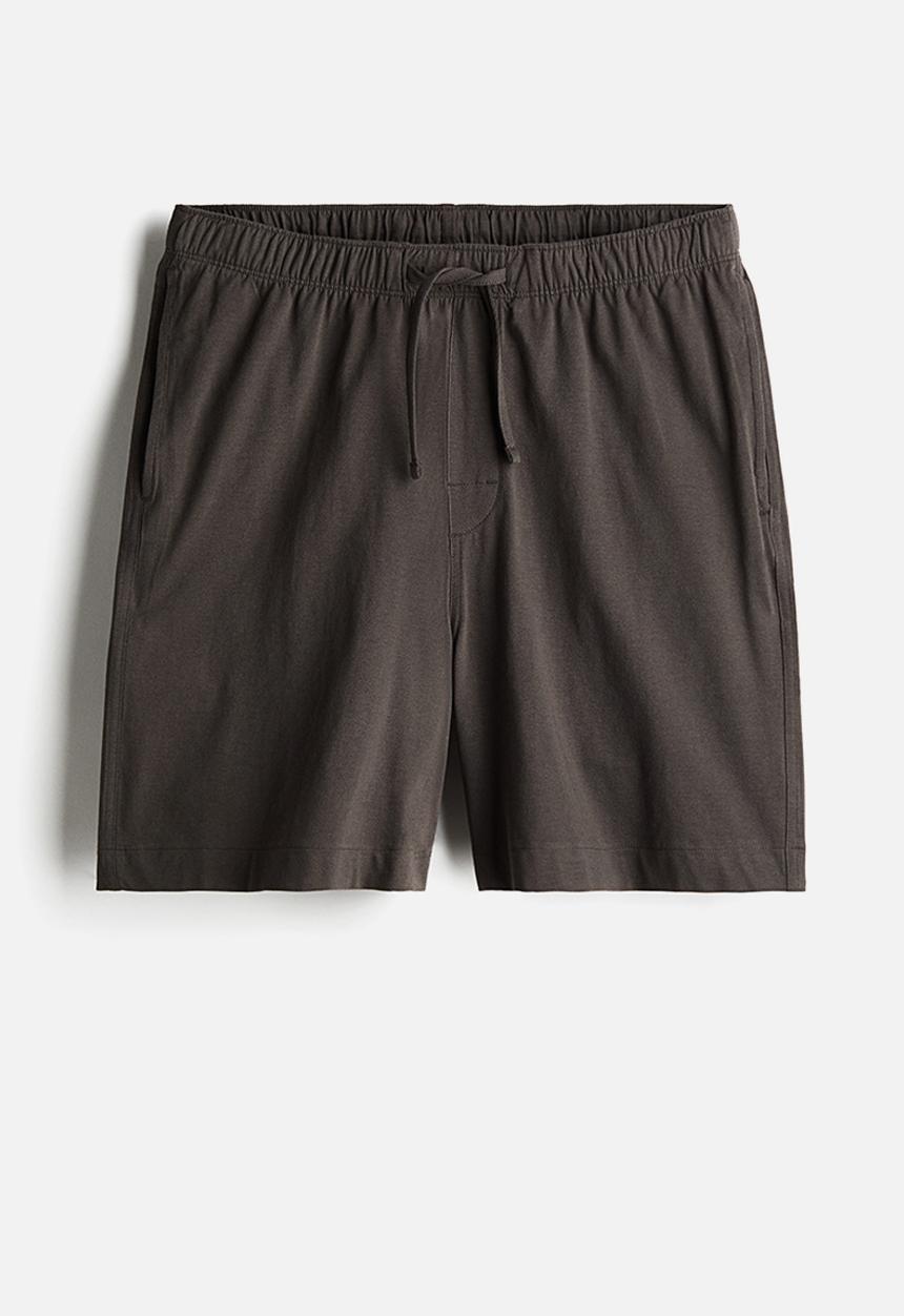H&M - Pyjama shirt and shorts - dark grey
