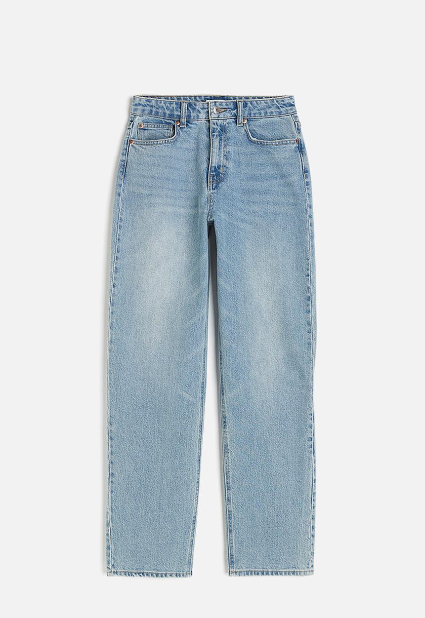 H&M - Tapered high jeans - light denim blue