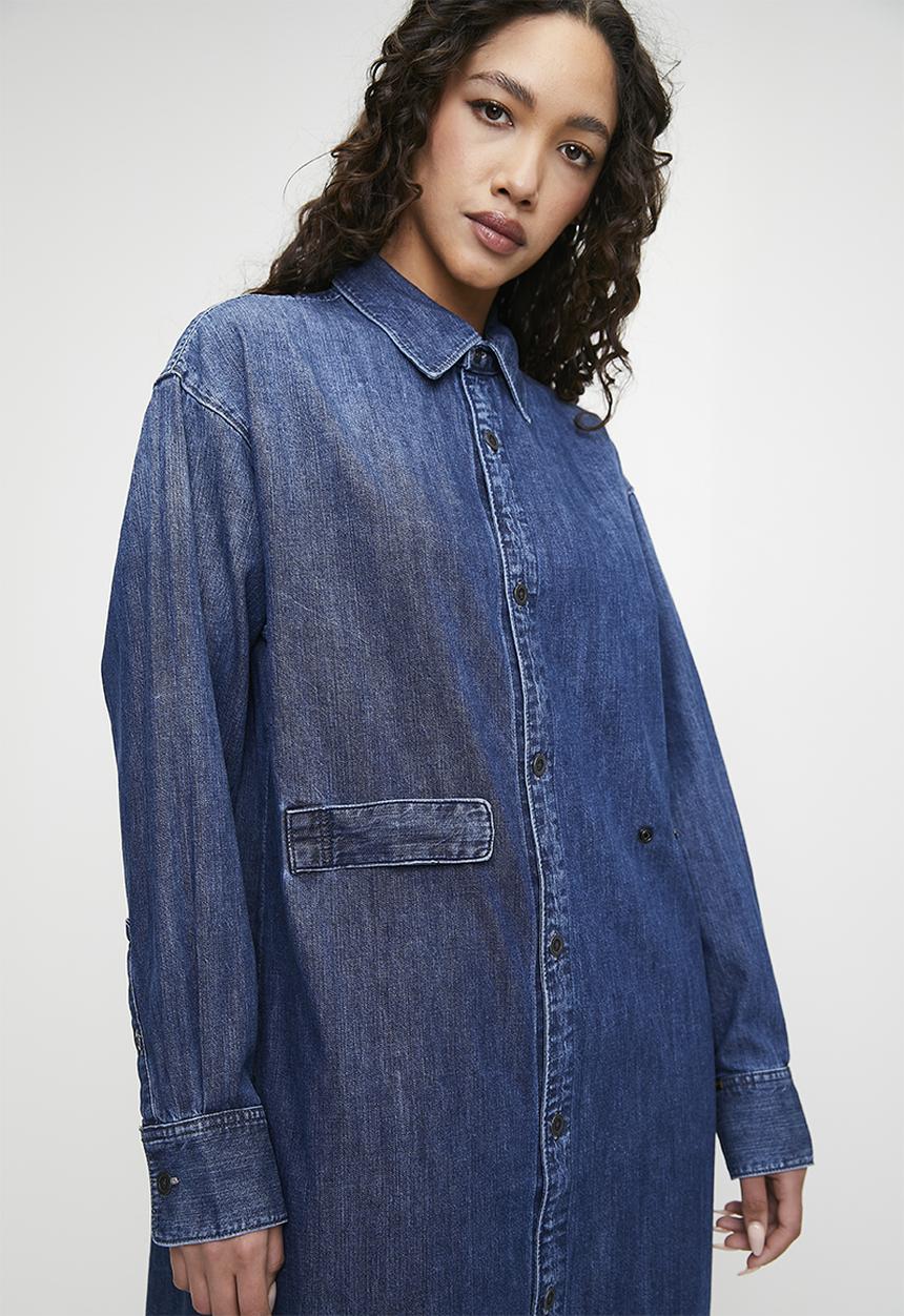 G-STAR - Long Tab Shirt Dress Long Sleeve Wmn - Worn In Windward