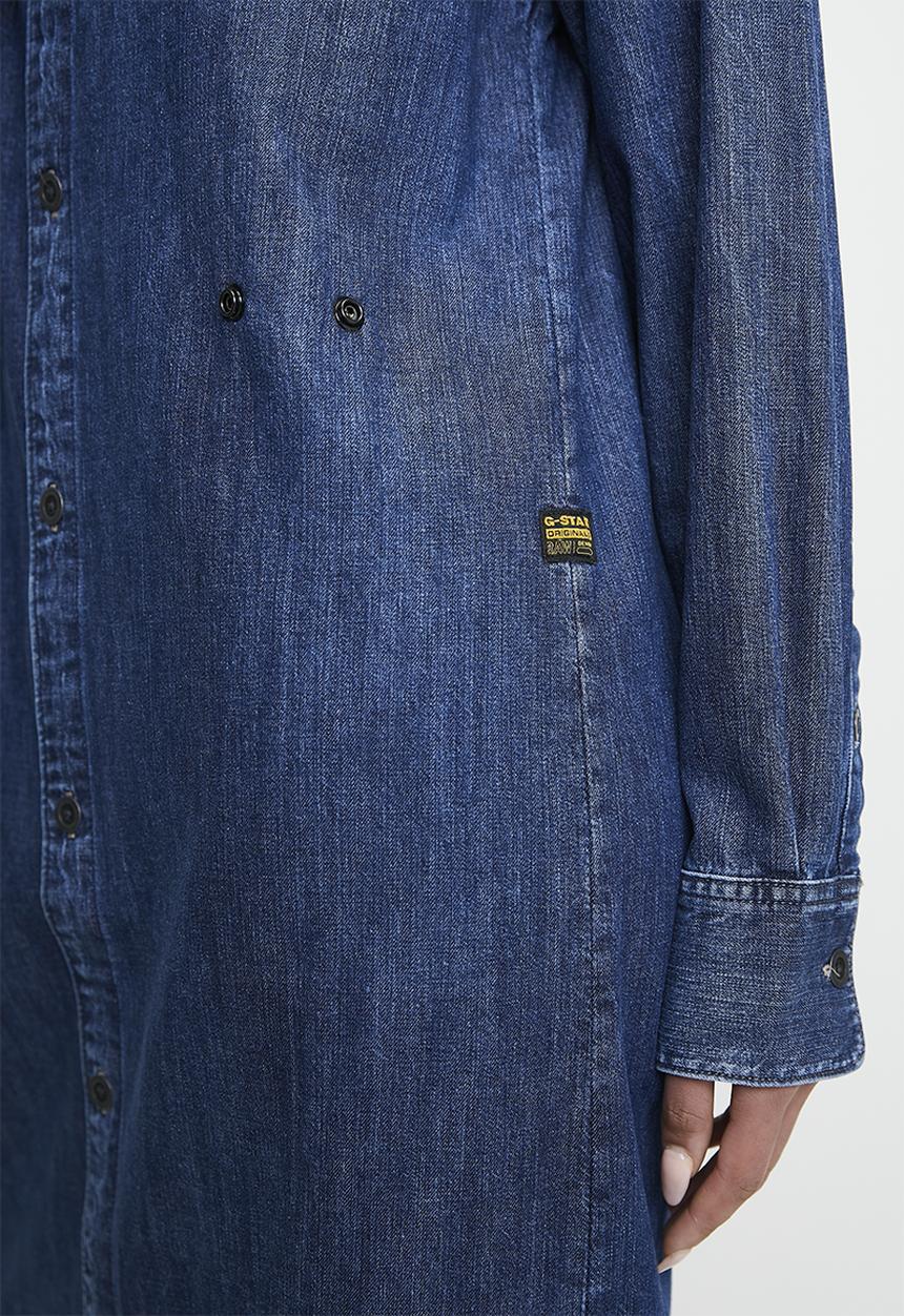 G-STAR - Long Tab Shirt Dress Long Sleeve Wmn - Worn In Windward