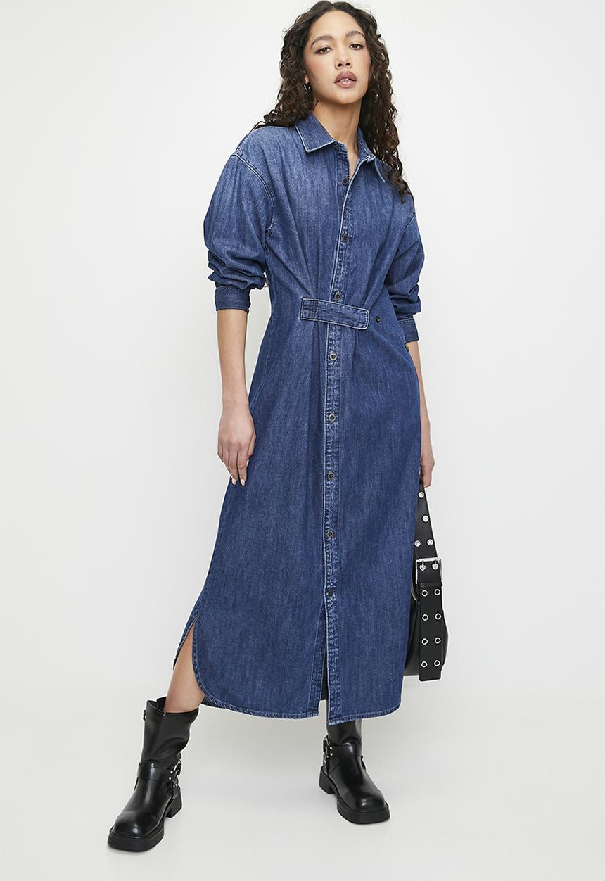 G-STAR - Long Tab Shirt Dress Long Sleeve Wmn - Worn In Windward