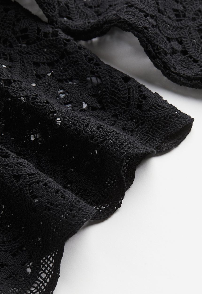 H&M - Lace blouse - black