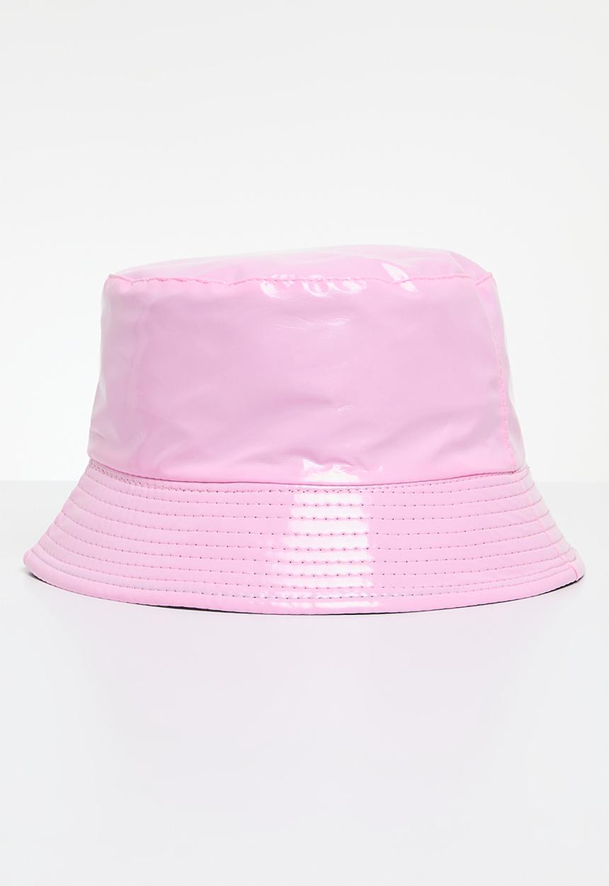 Pop Candy - Patent bucket hat - light pink
