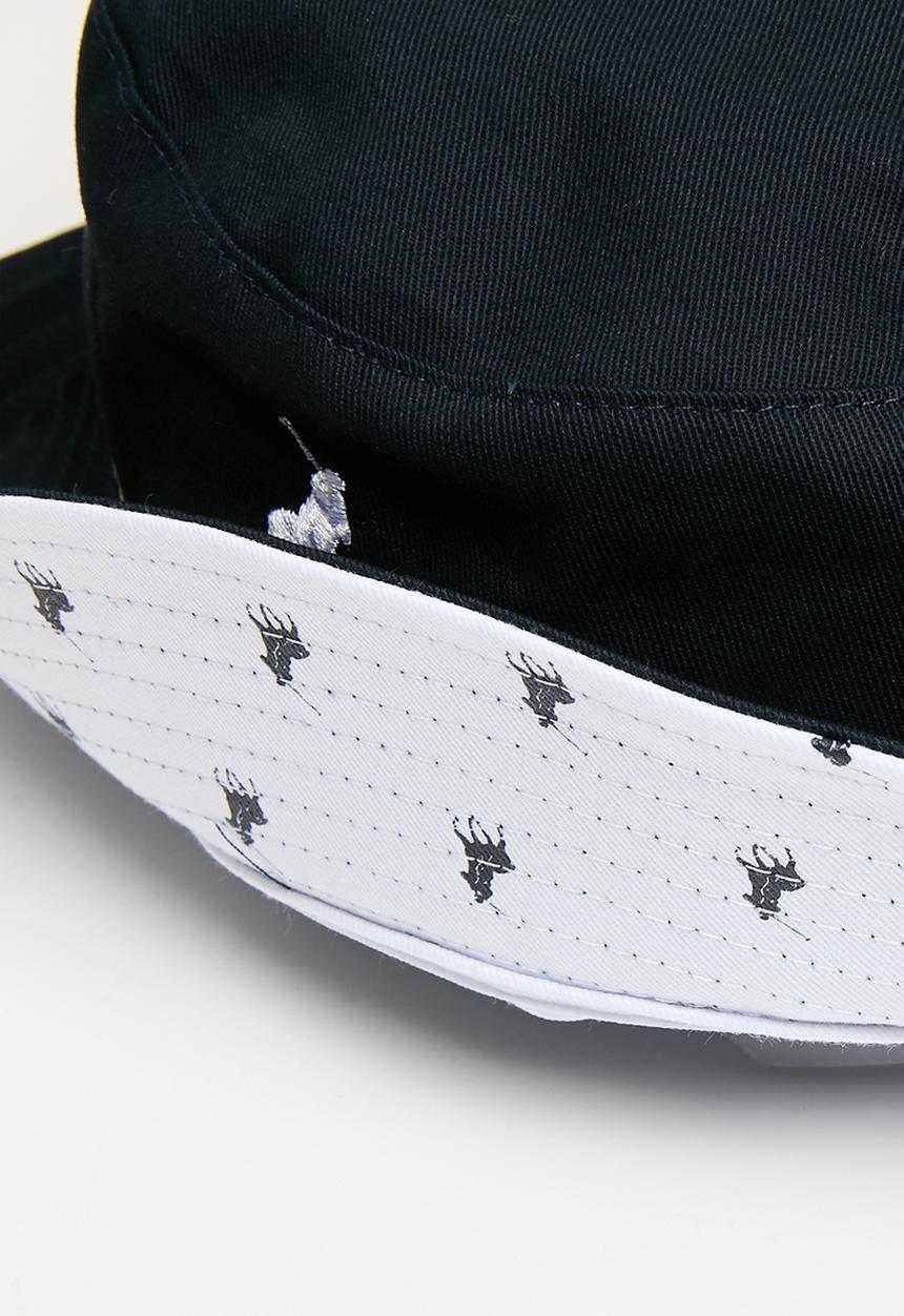 POLO - Monogram Reversible Bucket - Navy/White