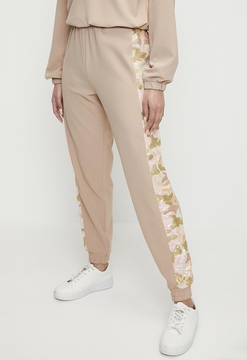 SISSY BOY - Made The Cut: Tracksuit Pants With Side Inset - Sand