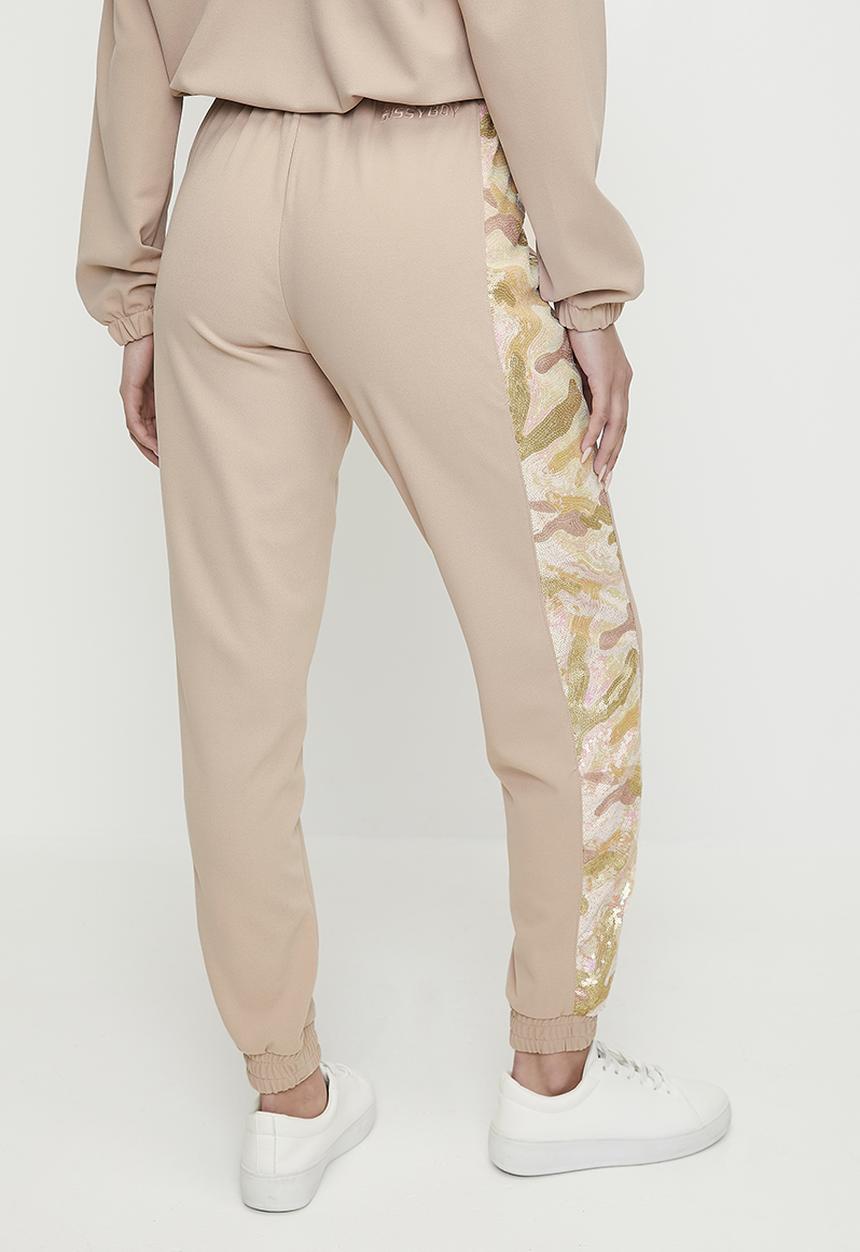 SISSY BOY - Made The Cut: Tracksuit Pants With Side Inset - Sand