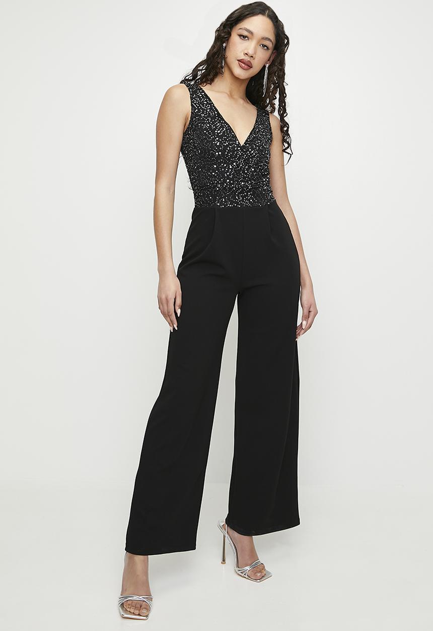 SISSY BOY - All For Me: Jumpsuit With Wrap Bodice - Black