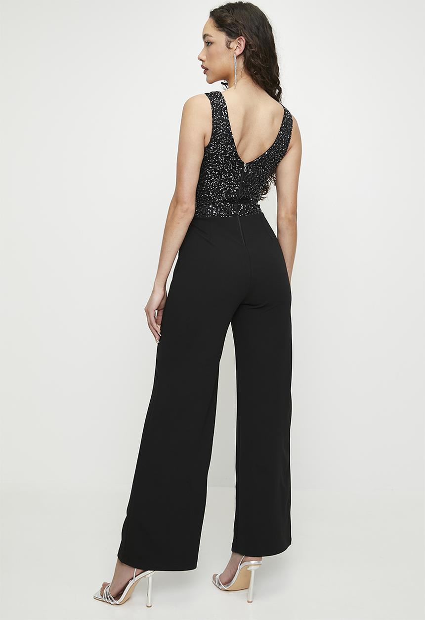 SISSY BOY - All For Me: Jumpsuit With Wrap Bodice - Black