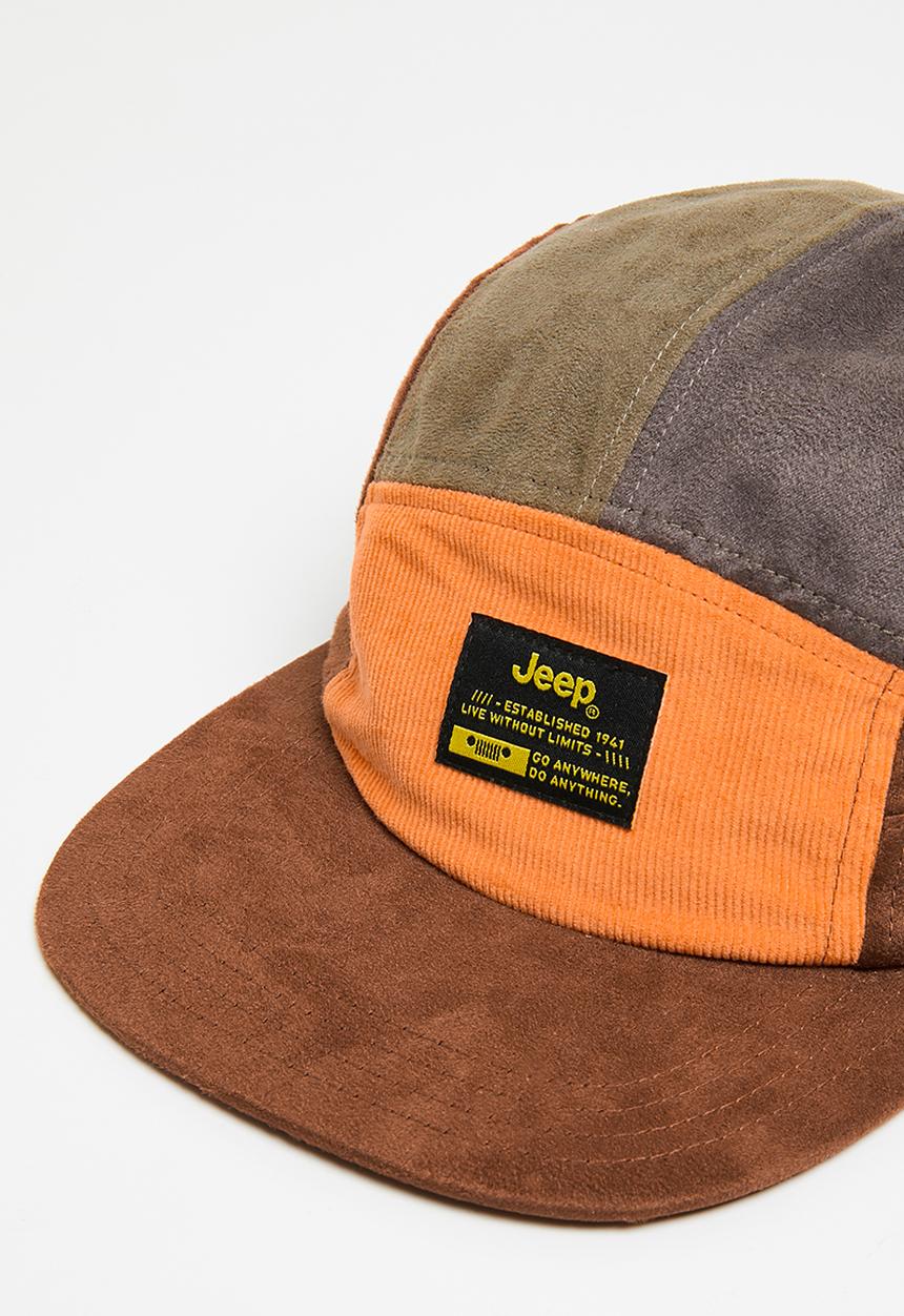 JEEP - Corduroy 5 Panel Cap - orange