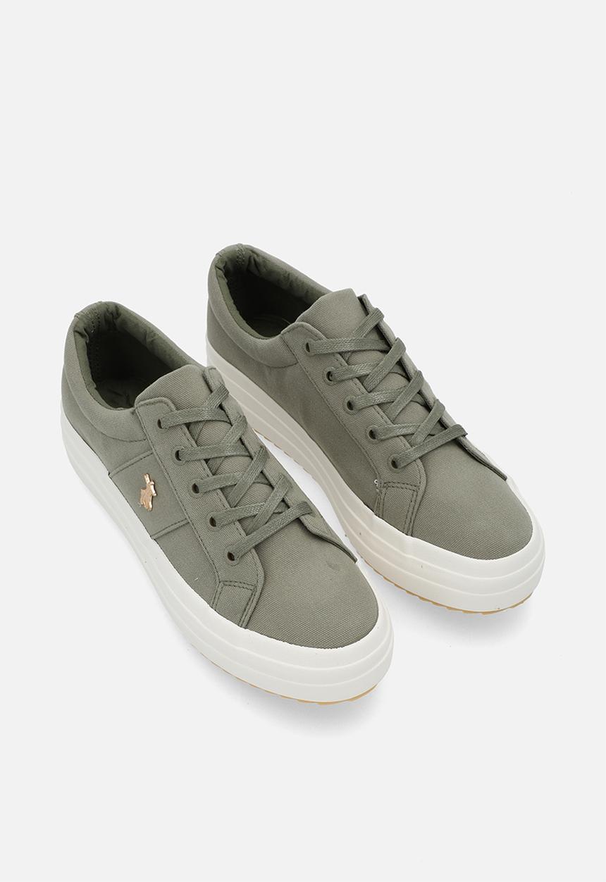 POLO - Classic canvas sneaker - Olive