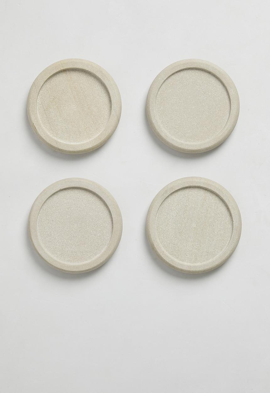 Sixth Floor - Sandstone coasters set of 4 - Natural