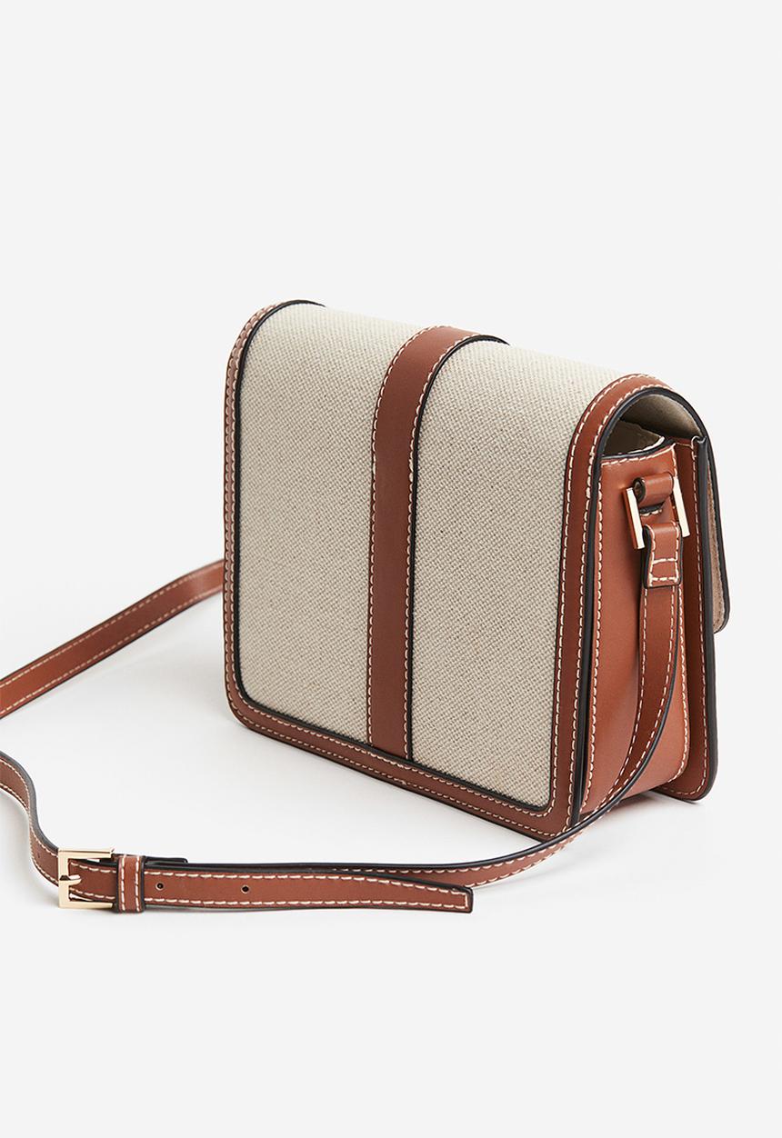 H&M - Crossbody bag -  light beige & brown