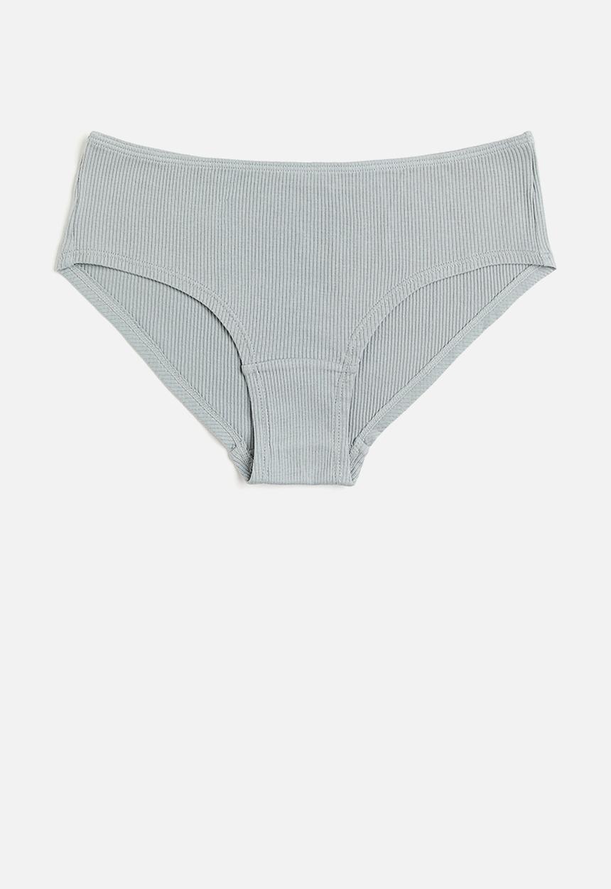 H&M - 7-Pack hipster briefs - light dusty turquoise & white