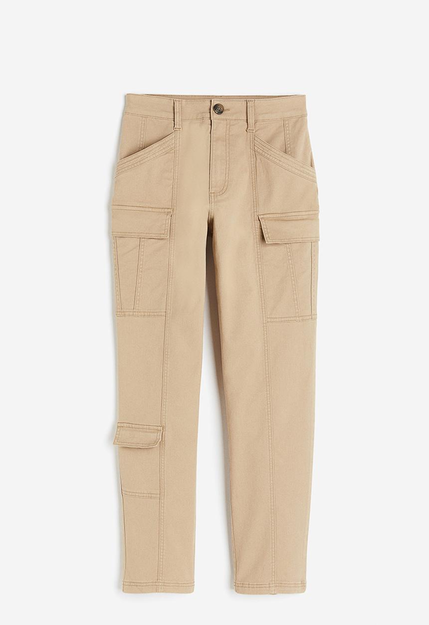 H&M - Twill cargo trousers - beige