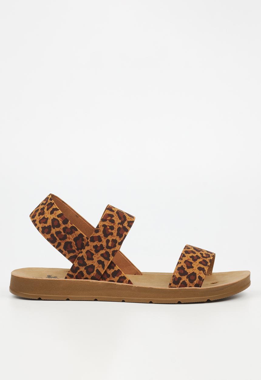 Butterfly Feet - Zina 7 ankle strap - leopard