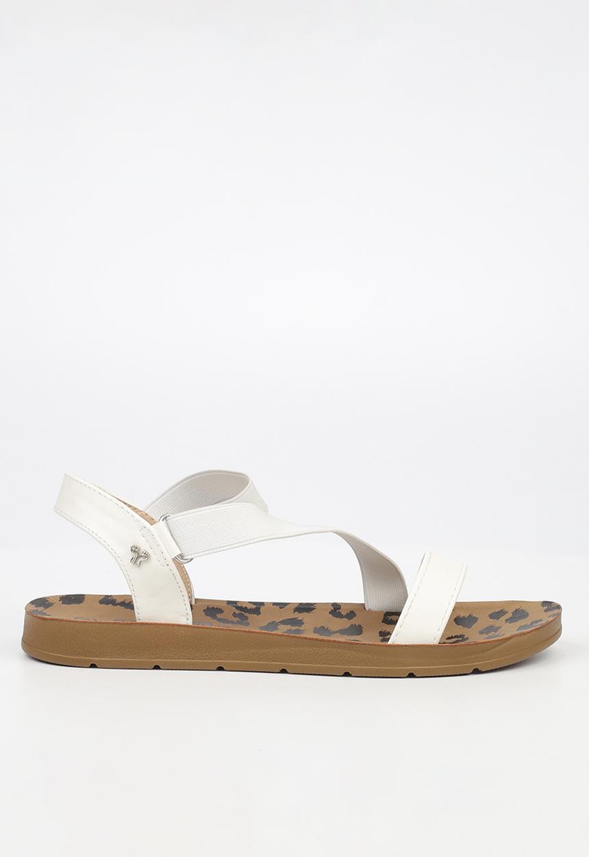 Butterfly Feet - Zina 17 ankle strap - white