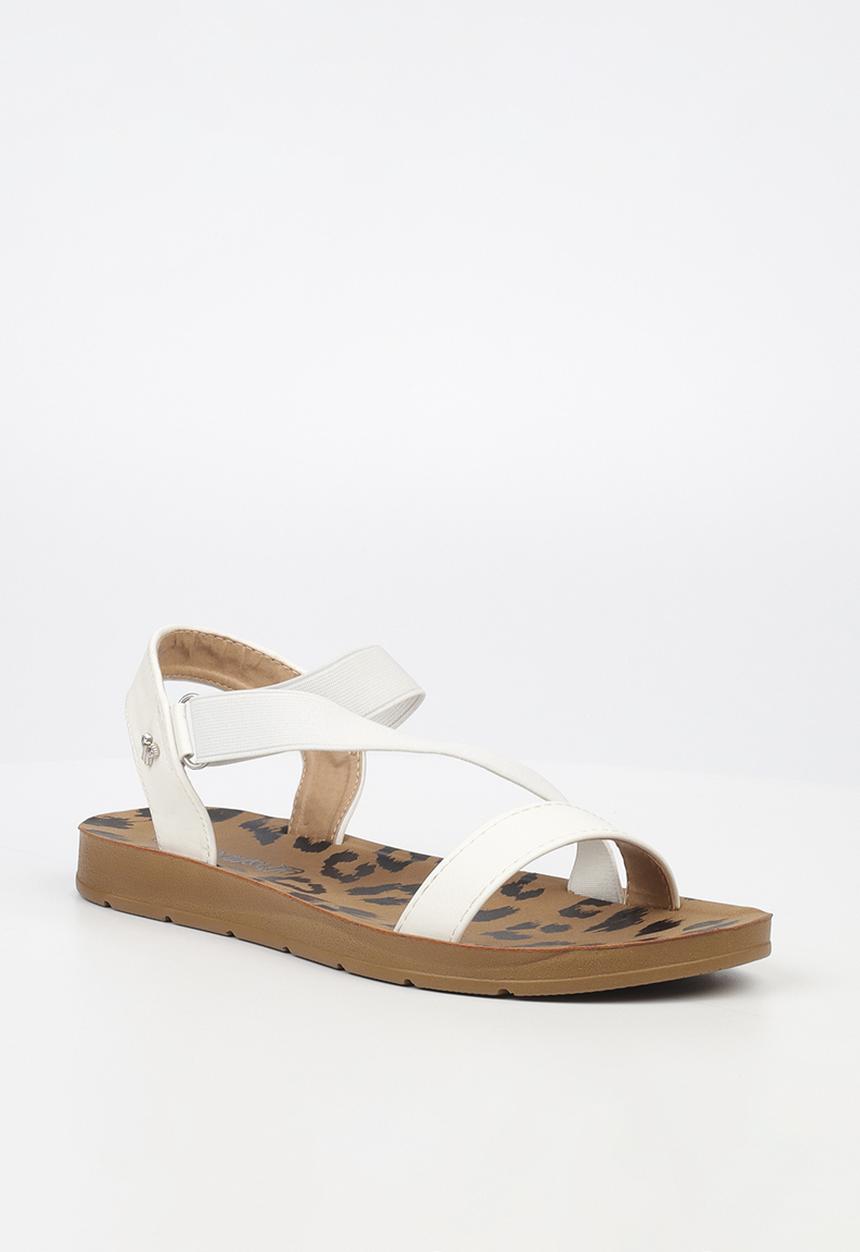 Butterfly Feet - Zina 17 ankle strap - white