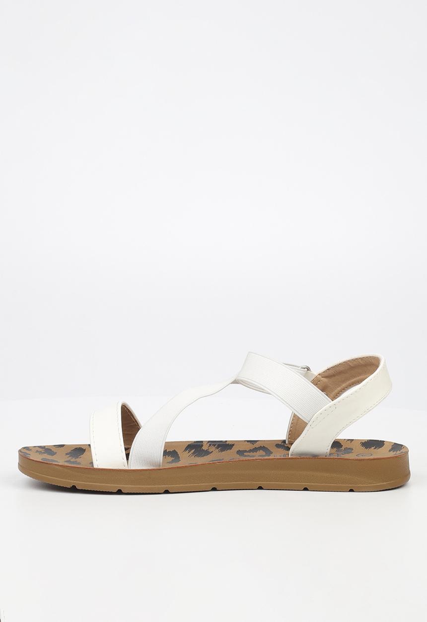 Butterfly Feet - Zina 17 ankle strap - white