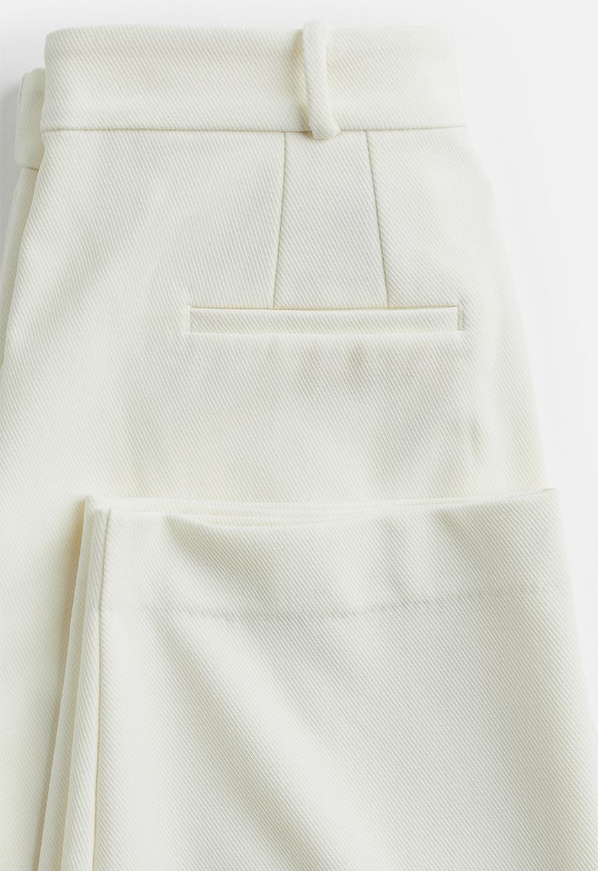 H&M - Tapered twill trousers - white